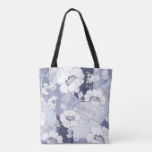 Denim bloem patchwork, naadloos patroon. tote bag (Achterkant)