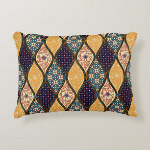 Denim Blue Art Nouveau: Naadloos Accent Kussen