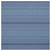 Denim Blue Bohemian Pattern Stof (Swatch)