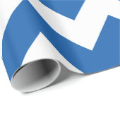 Denim Blue Bold Chevron Cadeaupapier (Rol Hoek)