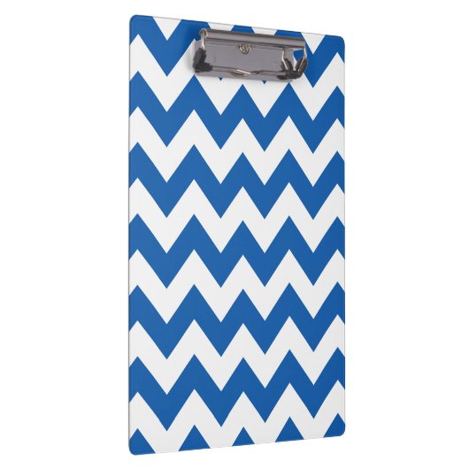 Denim Blue Bold Chevron Klembord (Rechts)