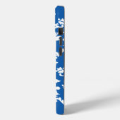 Denim Blue Bold Damask @ Emporiomoffa Case-Mate iPhone Case (Achterkant / Links)