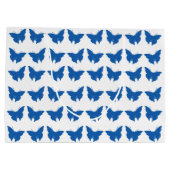 Denim Blue Bold Mod Butterflies Groot Cadeauzakje (Achterkant)