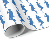 Denim Blue Bold Mod Go Girls Cadeaupapier (Rol Hoek)