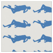 Denim Blue Bold Mod Go Girls Stof (Close Up)