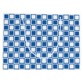 Denim Blue Bold Mod Squares Groot Cadeauzakje (Achterkant)