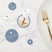 Denim Blue Boy Baby shower Aangepast Confetti (Groep)