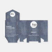 DENIM BLUE BUSINESS PROMOTIONAL PAKKET BEDANKDOOSJES (Uitgevouwen)