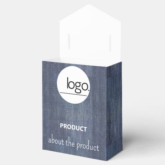 DENIM BLUE BUSINESS PROMOTIONAL PAKKET BEDANKDOOSJES (Geopend)