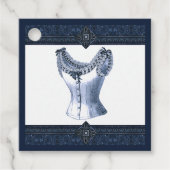 Denim Blue  Bustier Bedankjes Labels (Voorkant)