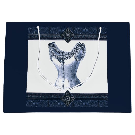 Denim Blue Bustier Groot Cadeauzakje (Voorkant)