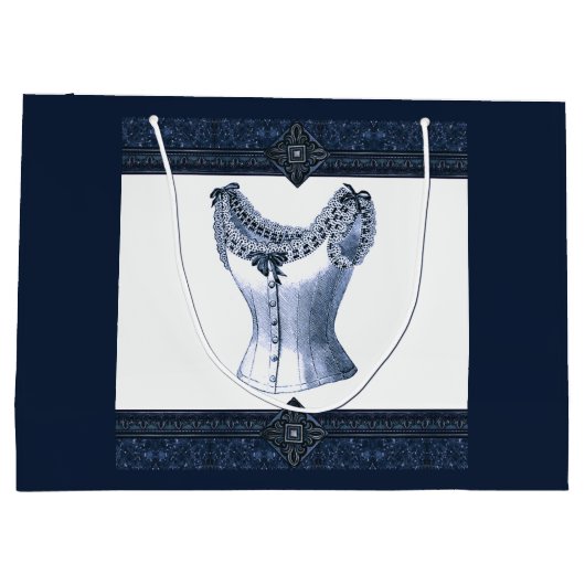 Denim Blue  Bustier Groot Cadeauzakje (Achterkant)