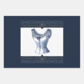 Denim Blue  Bustier Inpakpapier Vel (Voorkant 3)