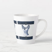 Denim Blue  Bustier Latte Mok (Rechts)