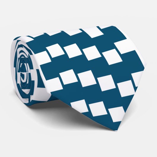 DENIM BLUE CHECK AANMOEDIGEN STROPDAS (Opgerold)