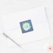 Denim Blue Daisy Flower Sticker (Envelop)
