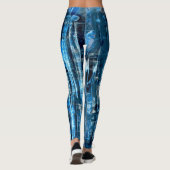 Denim Blue Designer Leggings (Achterkant)
