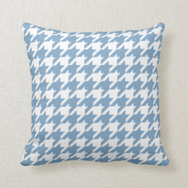 Denim Blue Houndstooth Pattern Kussen