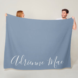 Denim Blue is gewoon gepersonaliseerd Fleece Deken