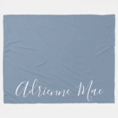Denim Blue is gewoon gepersonaliseerd Fleece Deken (Voorkant (Horizontaal))