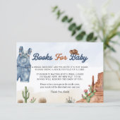 Denim Blue Jean Books for Baby Card  Informatiekaartje (Staand voorkant)