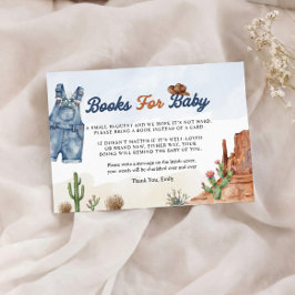Denim Blue Jean Books for Baby Card  Informatiekaartje