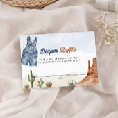 Denim Blue Jean Diaper Raffle Card Informatiekaartje