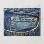 Denim - Blue Jean Pocket Briefkaart (Voorkant)