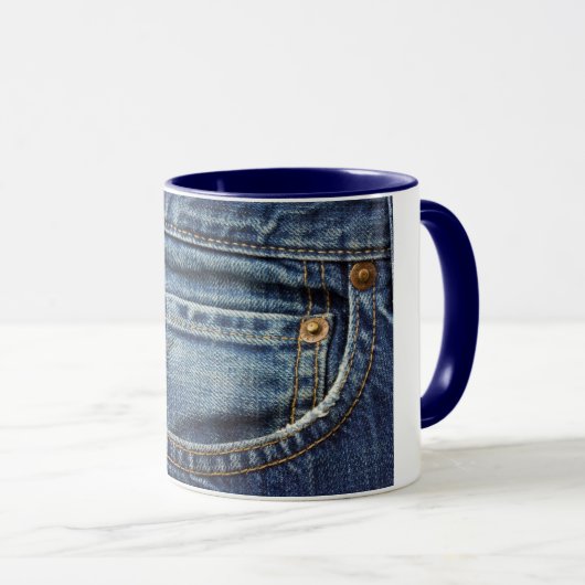 Denim - Blue Jean Pocket Mok (Voorkant rechts)