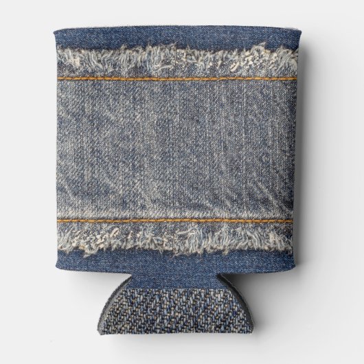 Denim Blue Jeans: Casual dubbele patch Blikjeskoeler (Voorkant)