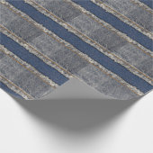 Denim Blue Jeans: Casual dubbele patch Cadeaupapier (Hoek)