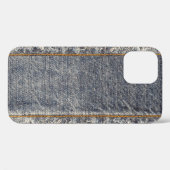 Denim Blue Jeans: Casual dubbele patch Case-Mate iPhone Case (Achterkant (horizontaal))