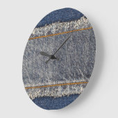 Denim Blue Jeans: Casual dubbele patch Grote Klok (Hoek)