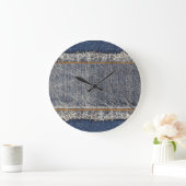 Denim Blue Jeans: Casual dubbele patch Grote Klok (Huis)