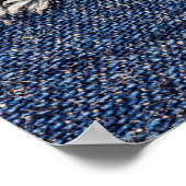 Denim Blue Jeans: Casual dubbele patch Poster (Hoek)