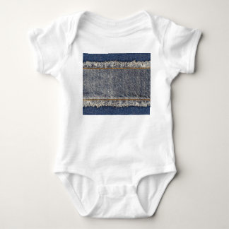 Denim Blue Jeans: Casual dubbele patch Romper