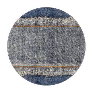 Denim Blue Jeans: Casual dubbele patch Snijplank