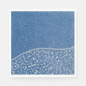 Denim Blue Jeans Diamond  Servet (Voorkant)