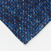 Denim blue jeans fabric frame. Bleached denim fabr Fleece Deken (Hoek)