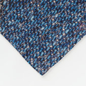 Denim Blue jeans fabric lijst. gebleekte denim fab Fleece Deken (Hoek)