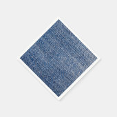Denim Blue Jeans Faux Texture Rustic Servet (Hoek)