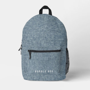 Denim Blue Jeans Look bedrukte rugzak
