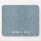  Denim Blue Jeans Look Gedrukt Muismat (Voorkant)