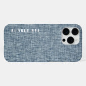  Denim Blue Jeans Look Gedrukte iPhone Case Hoesje (Achterkant horizontaal)
