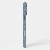  Denim Blue Jeans Look Gedrukte iPhone Case iPhone Hoesje (Rechterkant)