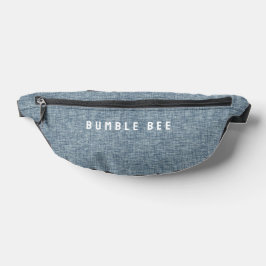 Denim Blue Jeans Look Print Cut Sew Tas