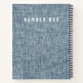 Denim Blue Jeans Look Spiral Notitieboek (Achterkant)