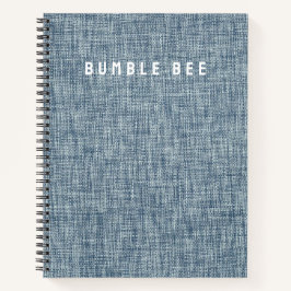  Denim Blue Jeans Look Spiral Notitieboek