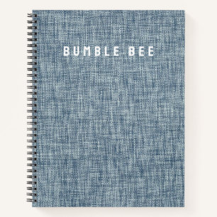 Denim Blue Jeans Look Spiral Notitieboek