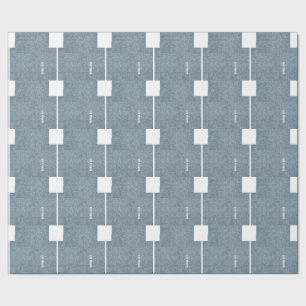 Denim Blue Jeans Look Wrapping Paper Cadeaupapier